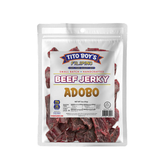 Tito Boy's Jerky (Pack of 3) Filipino Beef Adobo Jerky.